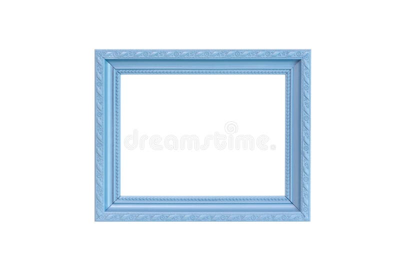 Gray Vintage picture frame on white background stock images