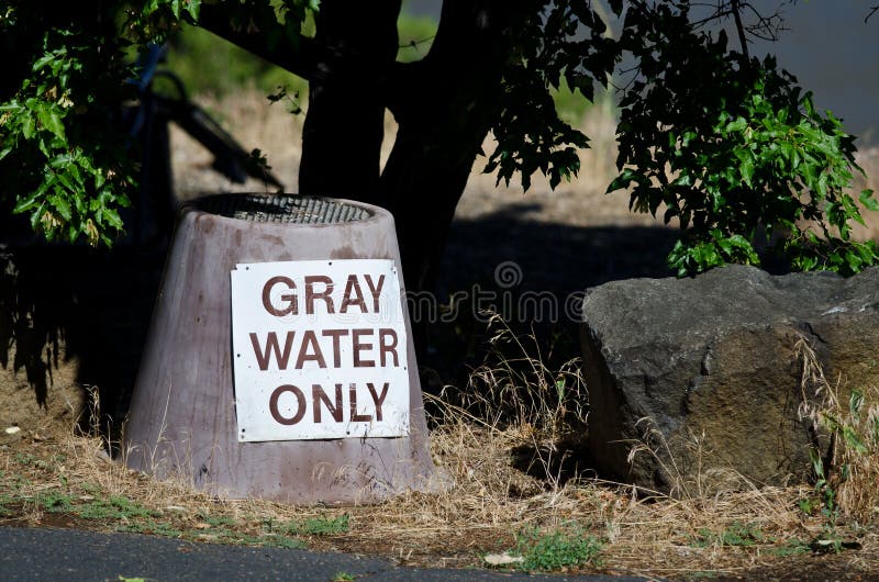 Gray Water Disposal Station at Summer Campground Stock Image Image of campground, environment