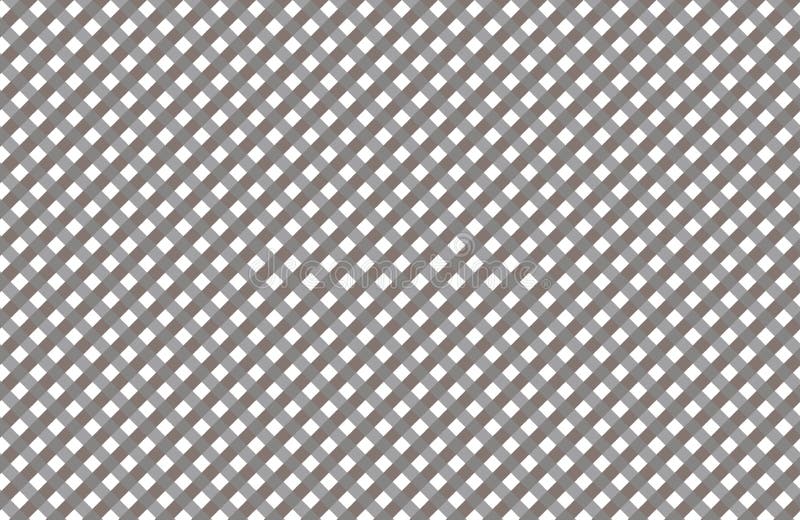 Gray and White Gingham Pattern Teblechloth.Vector Illustration Stock Illustration Illustration