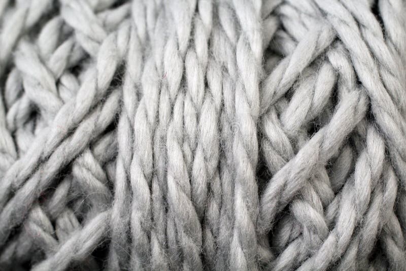 Gray Yarn Texture Close Up stock image. Image of thread 100307699
