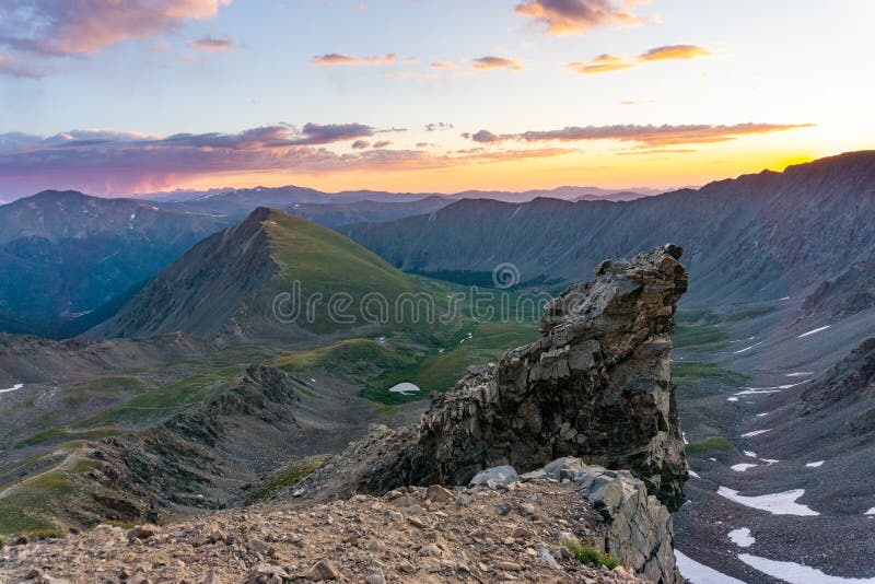 Grays peak, Colorado at sunrise