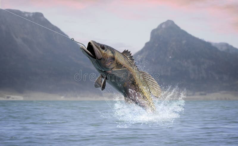 Bass Fish Jumping Out of Water With Fishing Lure, Father's Day, Bass Fish  Image, Waterslide, Instant Digital Image Download, PNG, JPG File -   Canada