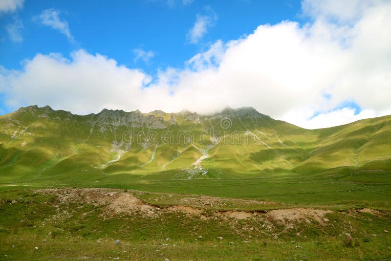 The Great Caucasus Mountain Ranges along Georgian Military Highway, Gudauri Town, Georgia, Beauty in nature