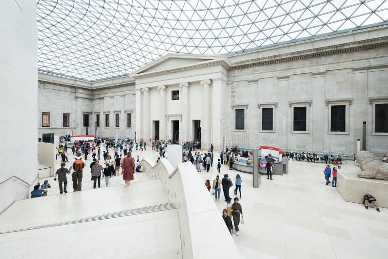 The Great Court at the British Museum in London stock photography The Great Court at the British Museum in London stock photography