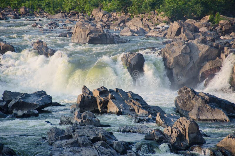 Great Falls on Potomac River in Virginia USA royalty free stock photos