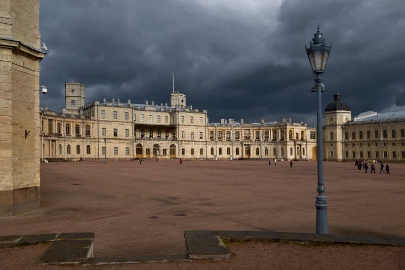 Great Gatchina Palace in Gatchina town near St Petersburg, Russia Was built in 1766-1781 by Antonio Rinaldi
