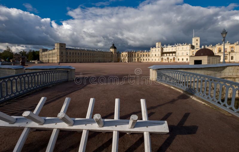 Great Gatchina Palace in Gatchina town near St Petersburg, Russia Was built in 1766-1781 by Antonio Rinaldi