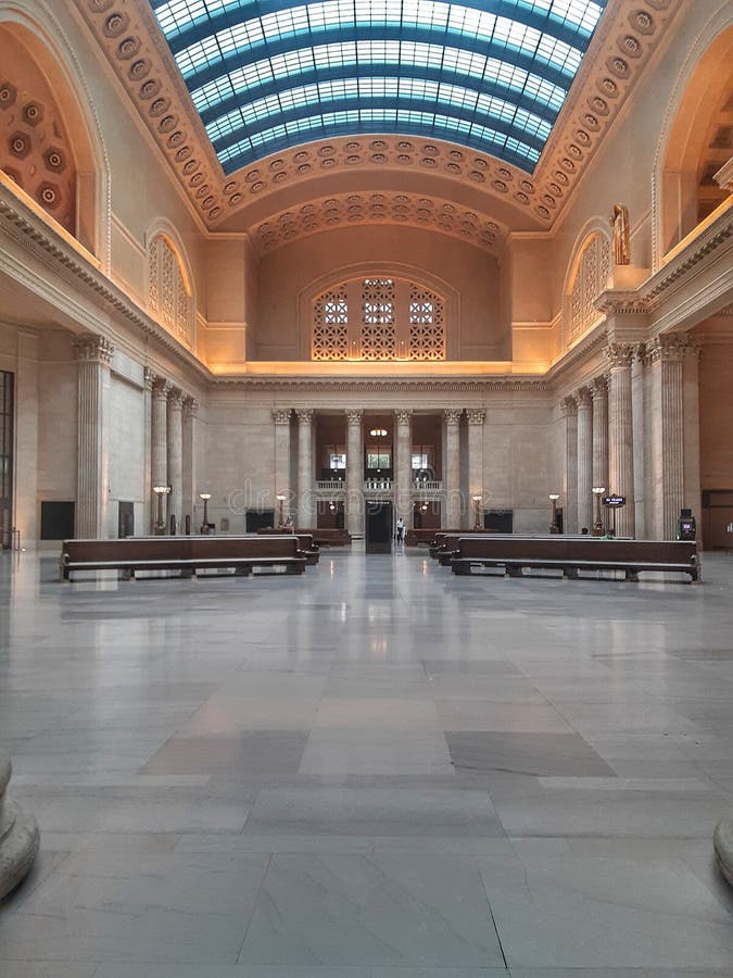 The Great Hall, Union Station, Chicago 2021 Editorial Stock Photo