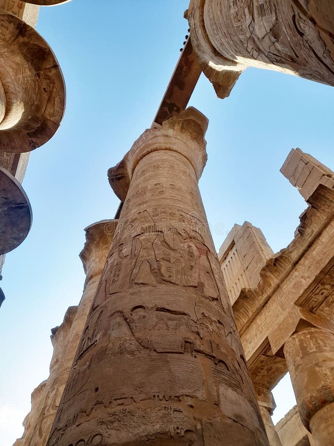 Great Hypostyle Hall Temple of Karnak Egypt Egyptian Civilization