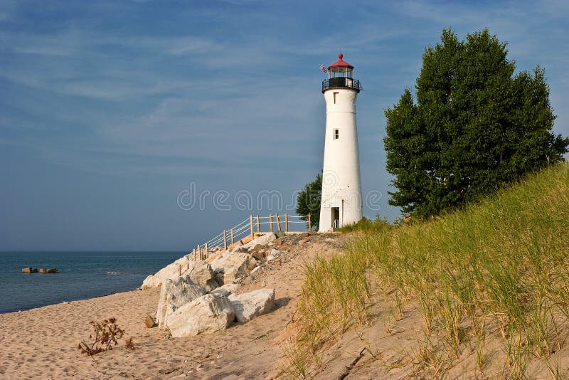 Great Lakes Lighthouse stock image. Image of outdoors 7507991