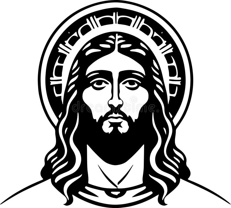 Great Lovely Vector Art Holy Christ Emblem Stock Vector - Illustration ...