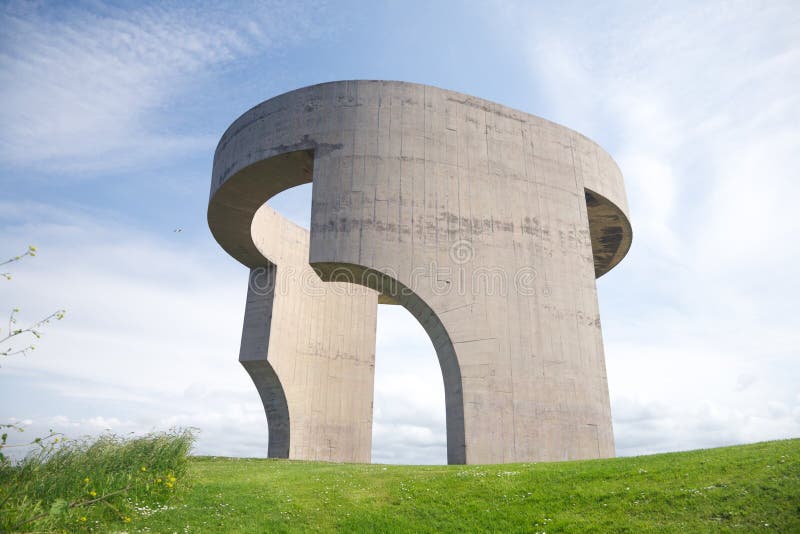 Great monument in Gijon