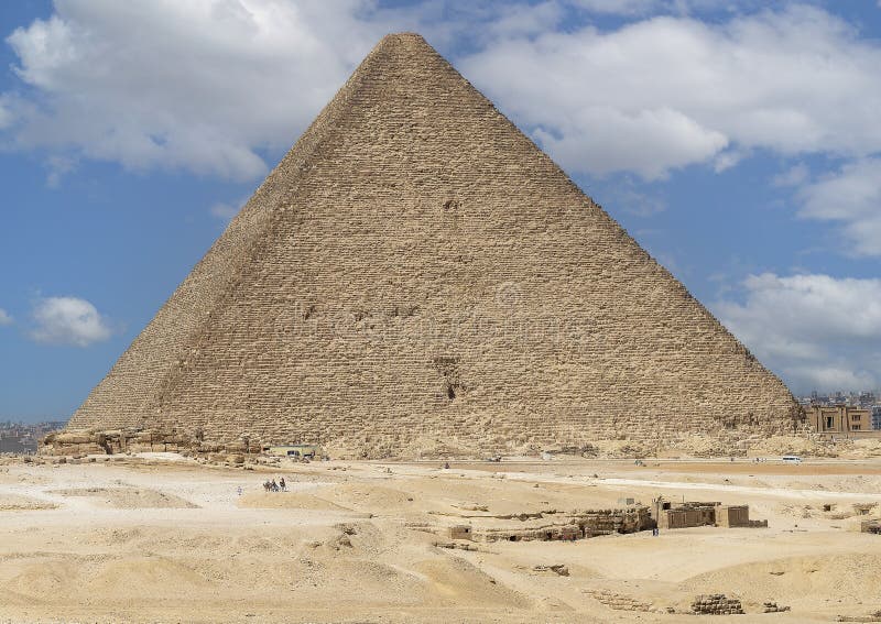 The Great Pyramid of Giza, Tomb of Fourth Dynasty Pharaoh Khufu, in the ...