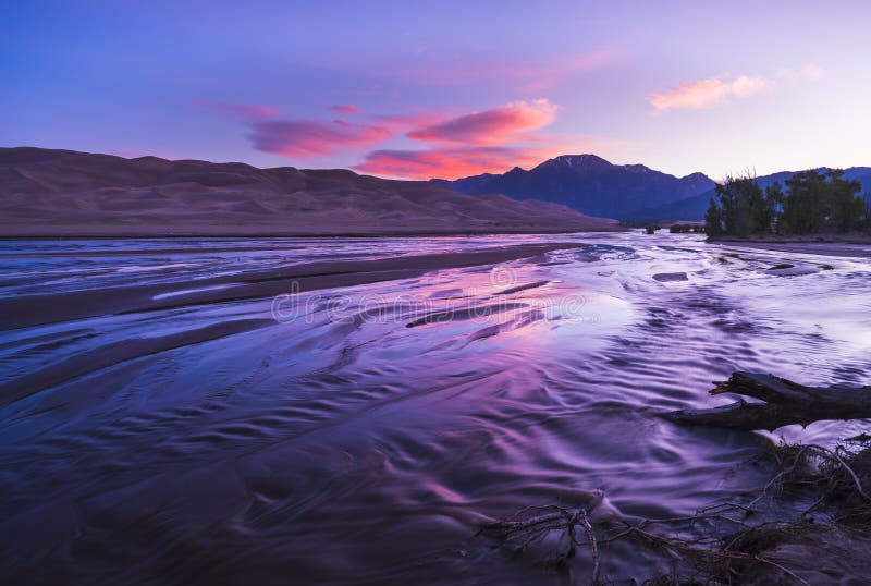 Great sand dune national park on the day,Colorado,usa. royalty free stock photography Great sand dune national park on the day,Colorado,usa. royalty free stock photography