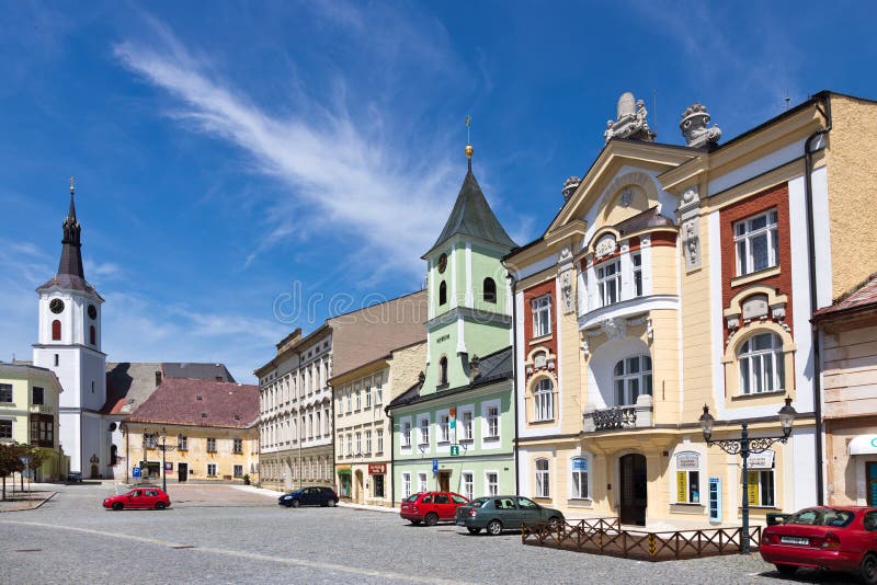 Museum, Great square, Kraliky town, East Bohemia, Czech republic, Europe