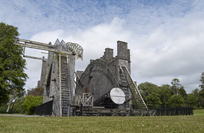 The Great Telescope at Birr Castle in Ireland. Stock Image Image of scenery, astronomy 21115025