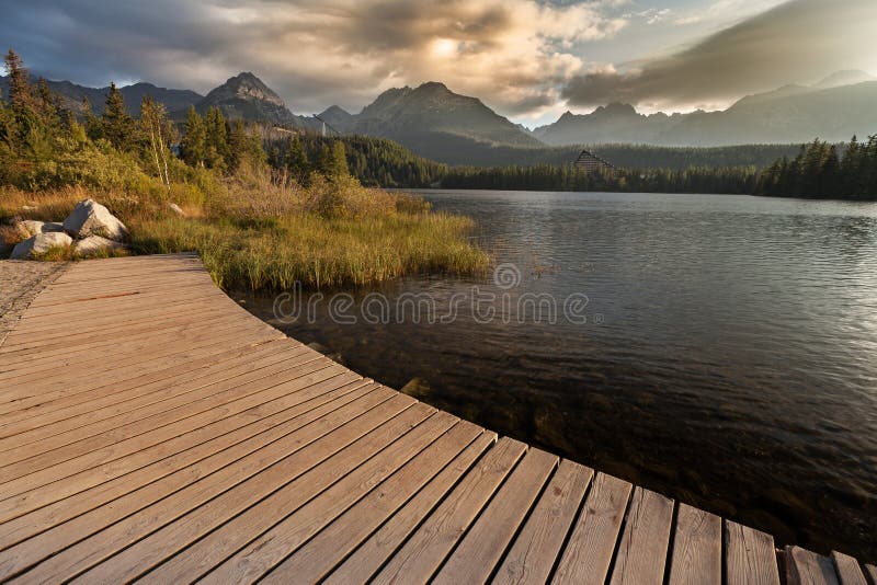 Great view on High Tatra Mountains from Strbske pleso