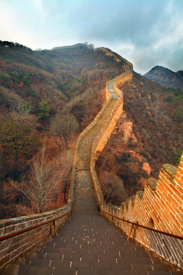 Chinese Dragon(Great Wall) stock photo. Image of golden 15276680