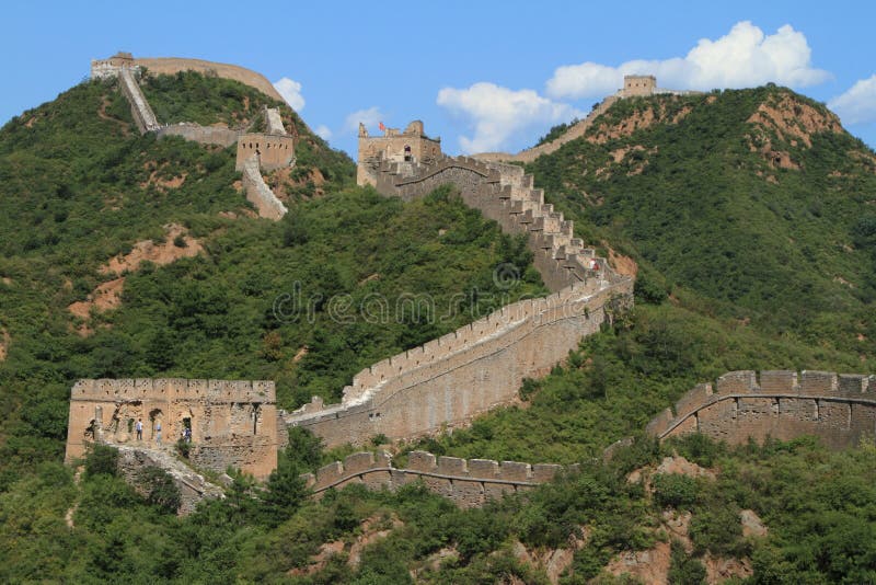 The Great Wall of China stock image. Image of tower, watchtower 46941159