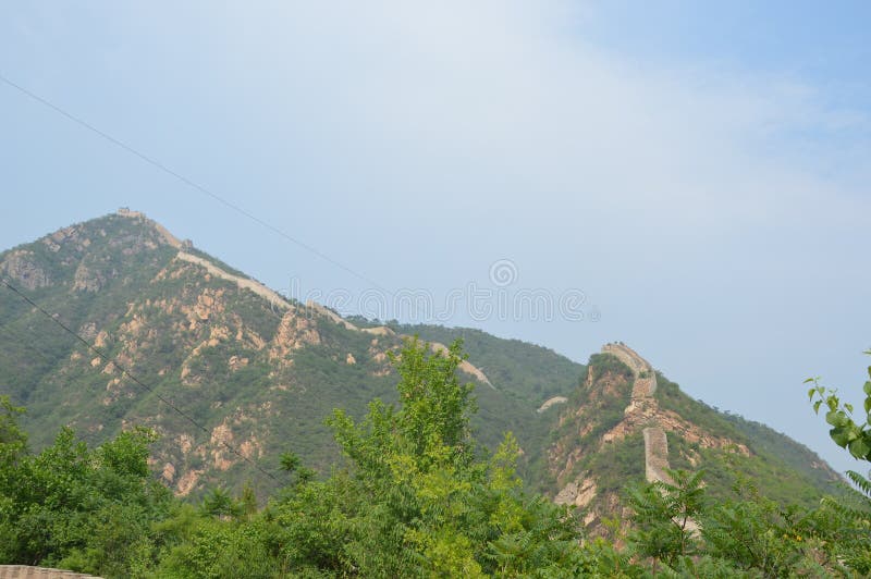 Great Wall of China in the Distance Stock Photo Image of amazing