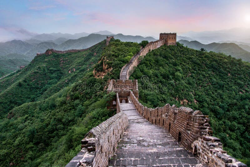 The Great Wall Of China 7 Wonder Of The World Stock Photo Image Of