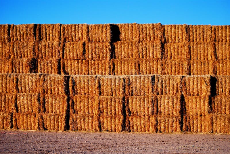 Great wall of hay stock image. Image of bail, haystacks 7588865