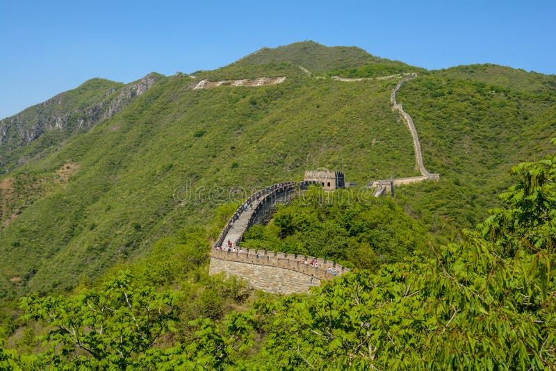Great Wall. the Great Manmade Structure. Great Wall of China Stock Image Image of tourism