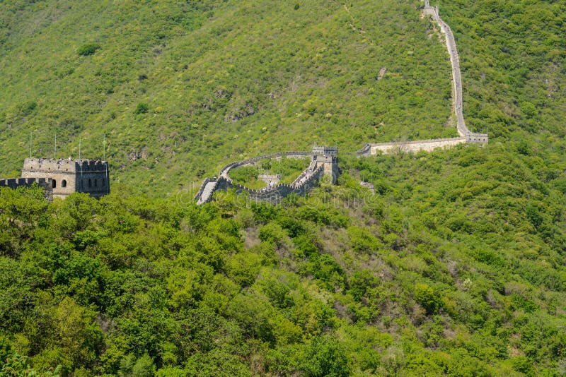 Great Wall. the Great Manmade Structure. Great Wall of China Stock Photo Image of great