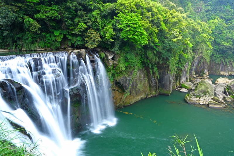 Great waterfall in taiwan
