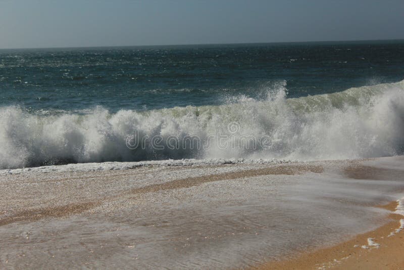 Great Waves, Storm, the Atlantic Ocean, Portugal Stock Image - Image of calamity, hurricane