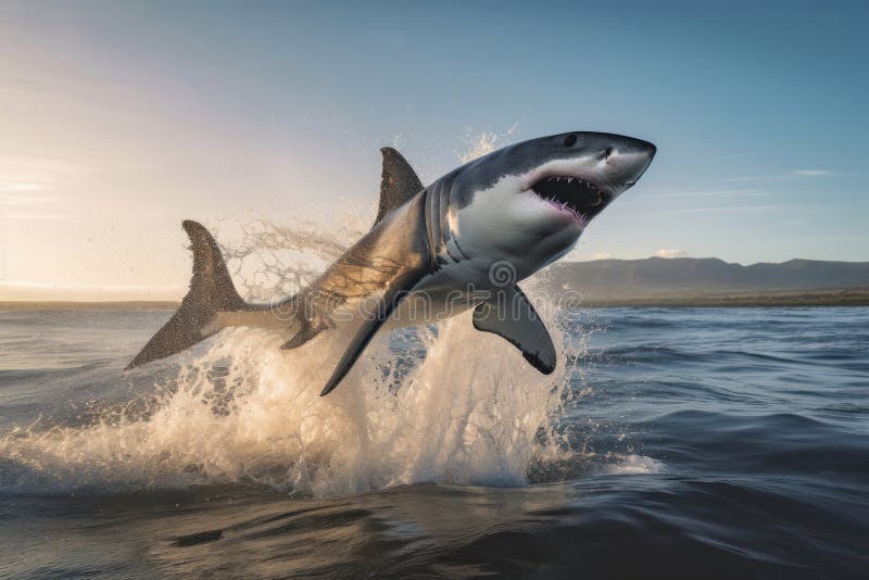 shark jumping out of water hd