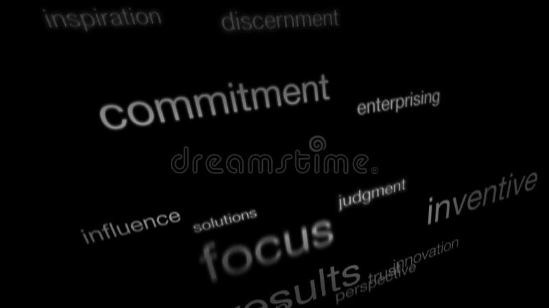 Great Words of Inspiration - Text Animation Stock Video - Video of  incentive, white: 43653287