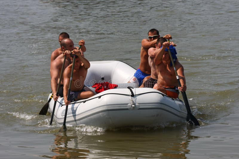 Great Zemun Regatta. Traditional manifestation of small boats on Danube river in Zemun,Serbia,August 2011 stock photos Great Zemun Regatta. Traditional manifestation of small boats on Danube river in Zemun,Serbia,August 2011 stock photos