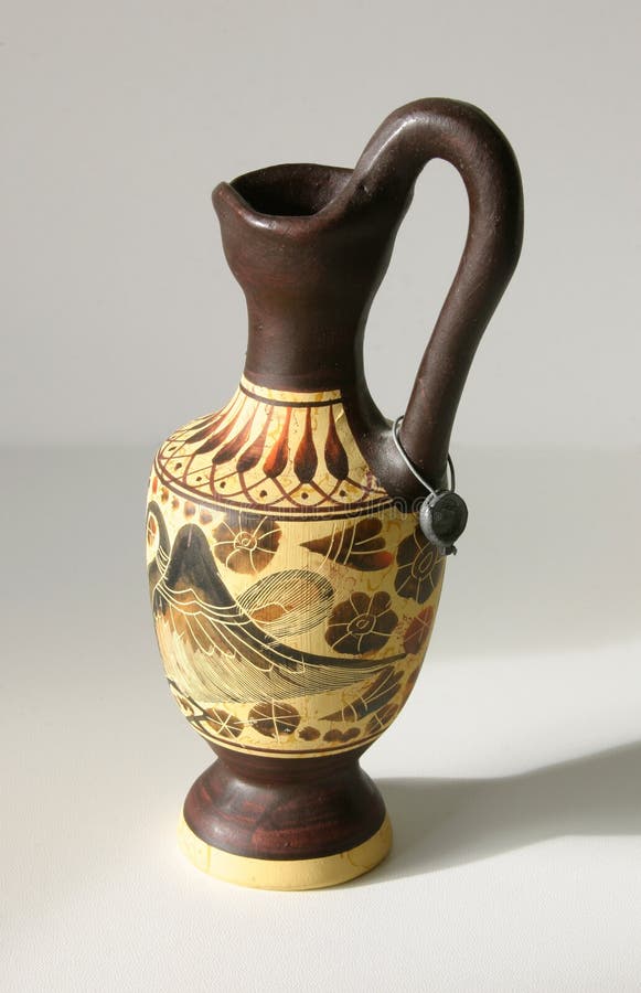 Grecian Urn stock image. Image of isolated, fired, handle 64917