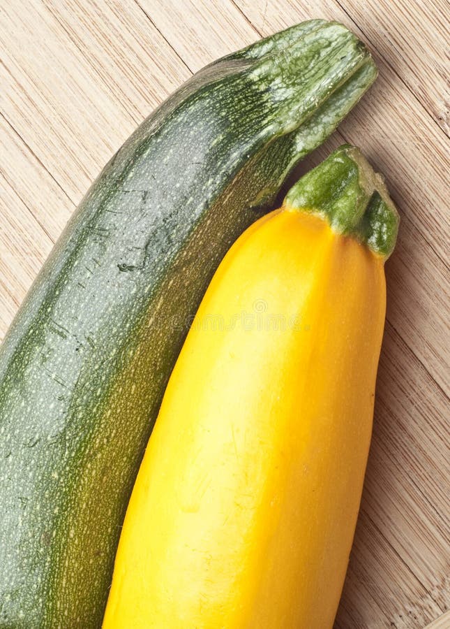 Greean and Golden Yellow Zucchini Squash