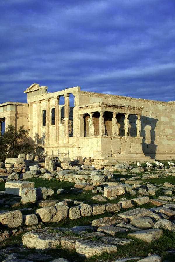 Greece, Athens - Erechtheum detail, the Acropolis