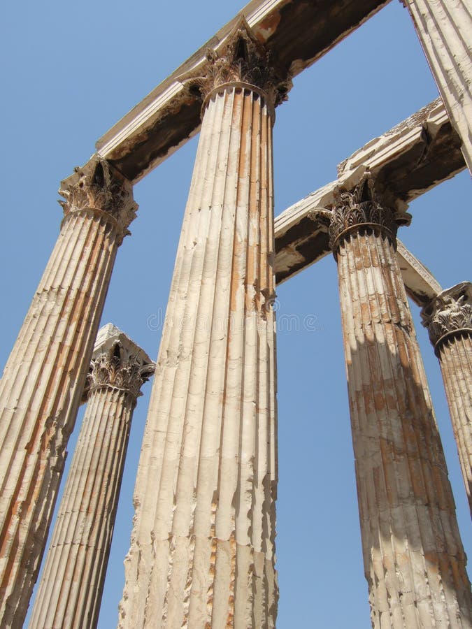 Greece, Athens, The Temple of Zeus Olympic