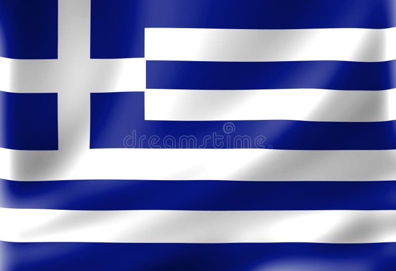 Poster Griechische Flagge