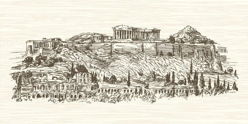 Parthenon, Athenian Acropolis, Greece, grunge art, creative art, painted  Parthenon, HD wallpaper | Peakpx