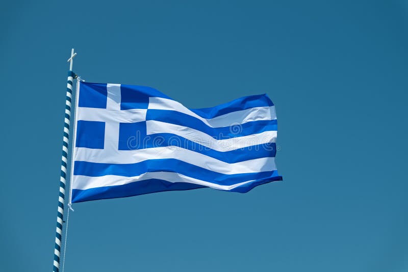 Greece national flag stock image. Image of recession 132663289