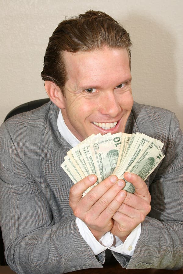 Greedy Man in a Suit stock image. Image of silly, shirt - 19185501