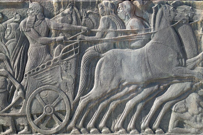 Greek ancient alike plaque at Great Alexander monument, Greece