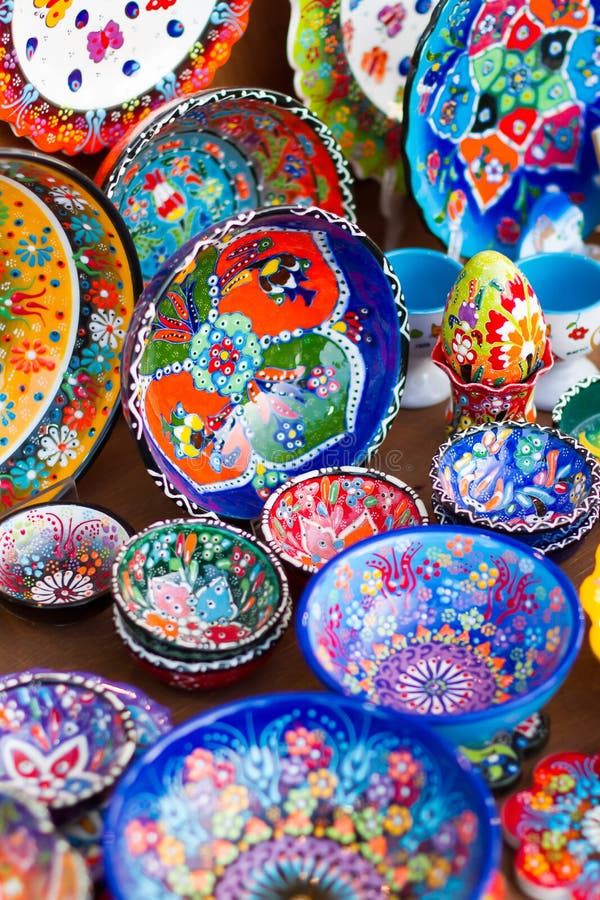 Greek Ceramics stock image. Image of colorful, dishes 67526303