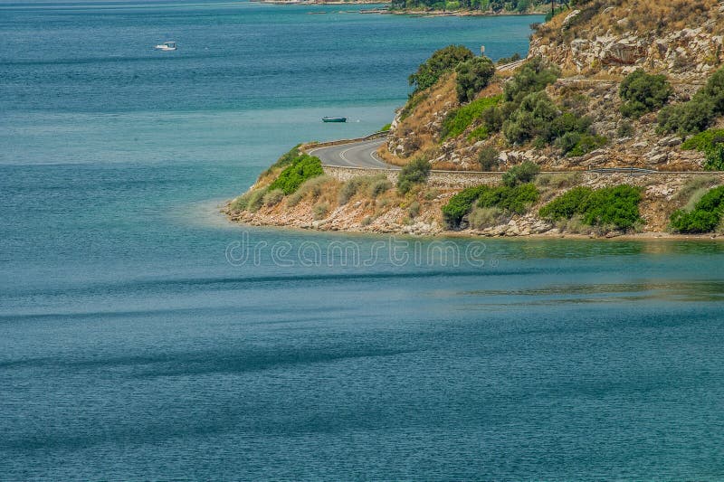 Greek Coastline in Athens Attica Region Stock Photo - Image of outside ...