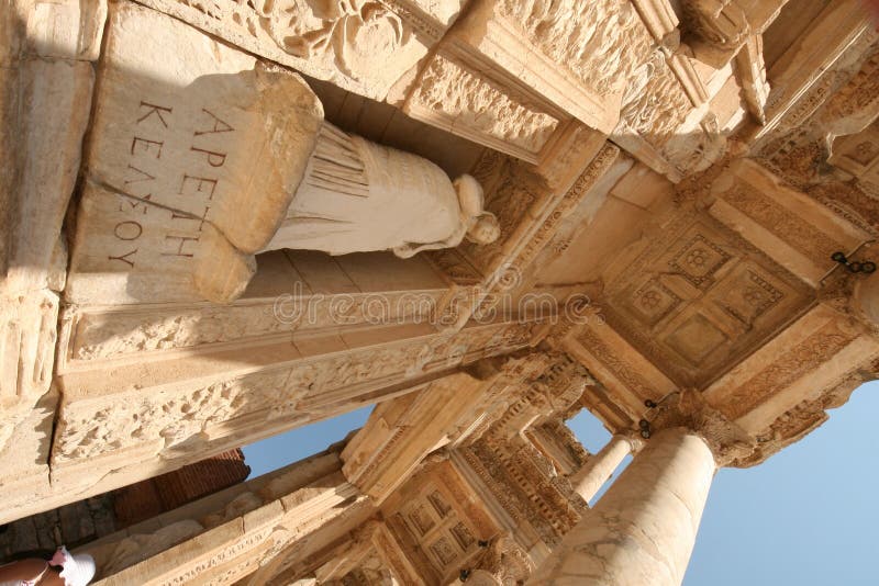 Greek Deity Statue in Ephesus Stock Photo Image of turkey, roman