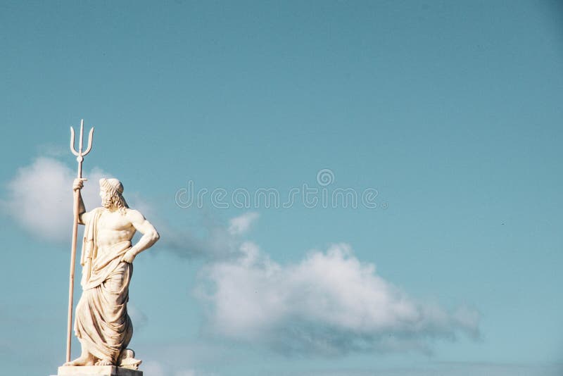 Greek god of sea poseidon statue royalty free stock photos Greek god of sea poseidon statue royalty free stock photos