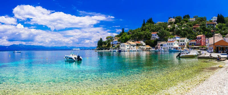 Greek holidays - tranquil village Loggos in gorgeous Paxos island
