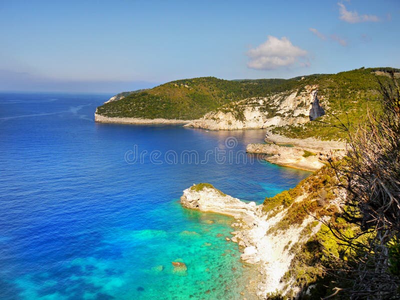 Greek Island, Blue Lagoon stock photo. Image of blue - 103146928