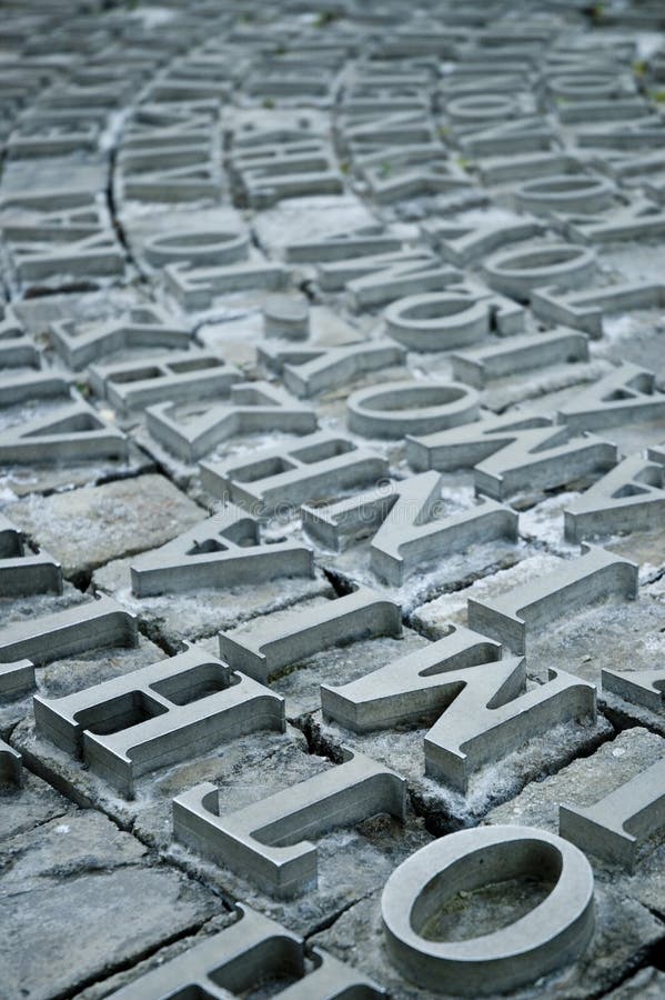 Greek letters on the stone royalty free stock photography