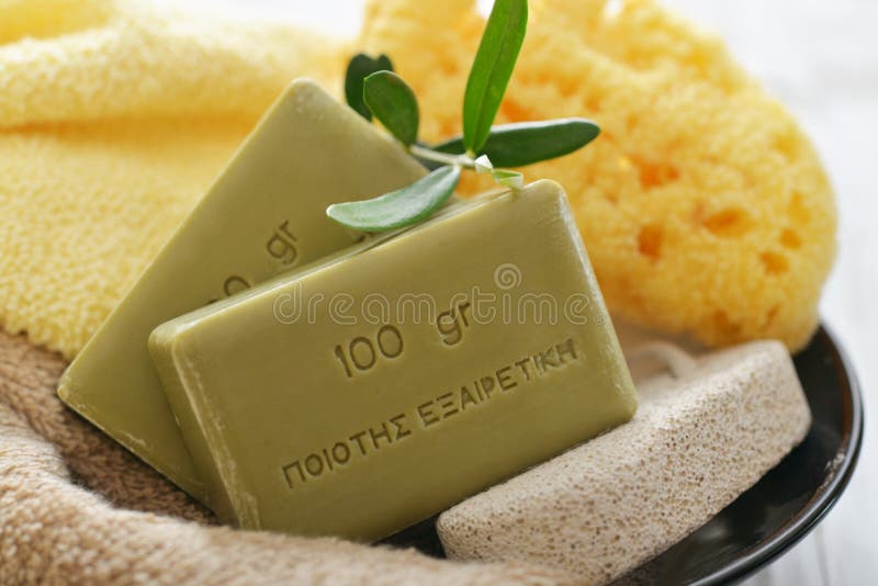 Greek olive soap